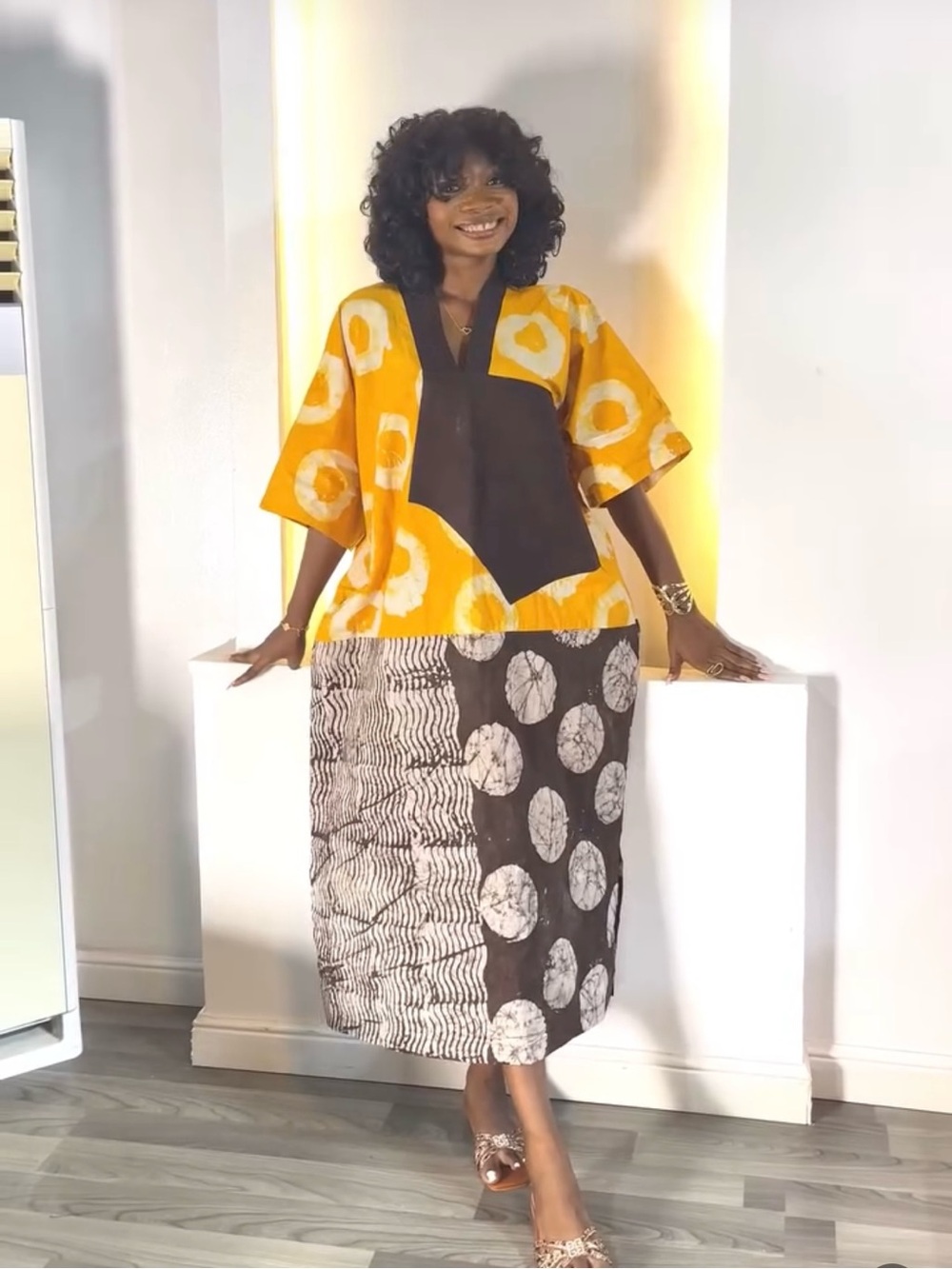Women Adire African dress